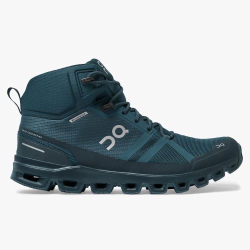 Scarpe Trekking ON Cloudrock Waterproof Uomo Verde Acqua IT 60002